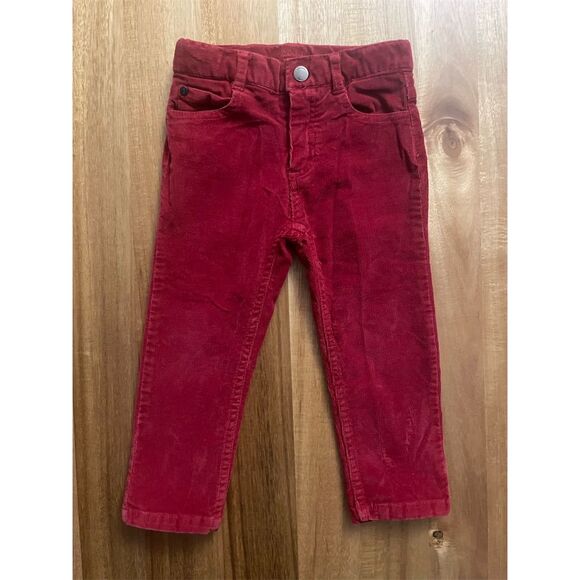 Jacadi Other - Jacadi Kids Corduroy Pants Burgundy Red Size 24M Elastic Waist